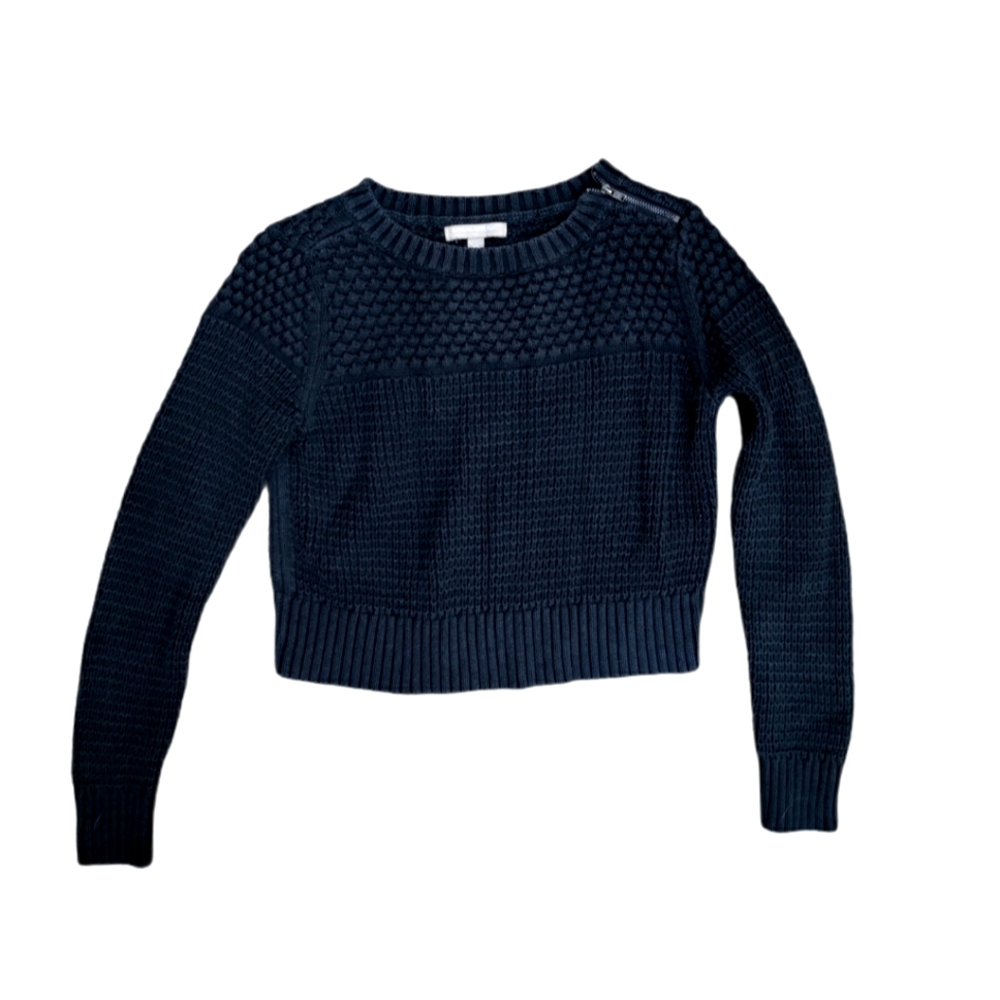 Banana republic XS crop cotton knit sweater